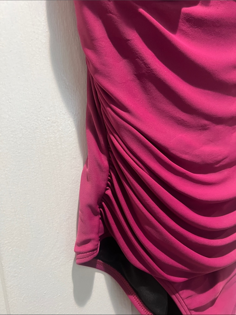 DKNY Magenta Ruffled One-Piece Swimsuit - Picture 7 of 12